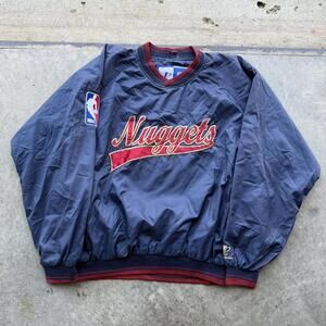 Vintage 90s Logo Athletic Denver Nuggets pullover size large boxy fit